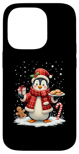 Hülle für iPhone 14 Pro Süßer Pinguin Weihnachts-Outfit Xmas Weihnachten Pinguine von Lustige Pinguine Weihnachten Outfit Shop