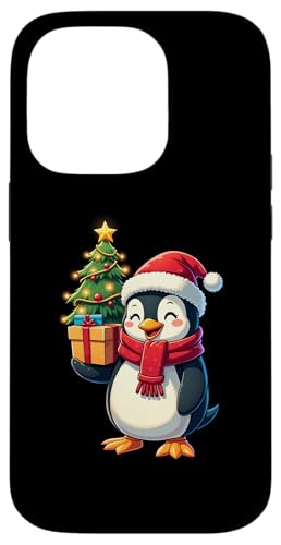 Hülle für iPhone 14 Pro Süßer Pinguin Weihnachtsbaum Xmas Weihnachten Pinguine von Lustige Pinguine Weihnachten Outfit Shop