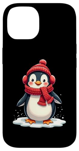 Hülle für iPhone 14 Süßer Pinguin Weihnachtsoutfit Weihnachten Pinguine von Lustige Pinguine Weihnachten Outfit Shop