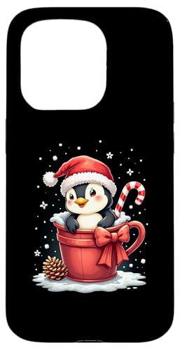 Hülle für iPhone 15 Pro Süßer Pinguin Im Schnee Winter Xmas Weihnachten Pinguine von Lustige Pinguine Weihnachten Outfit Shop