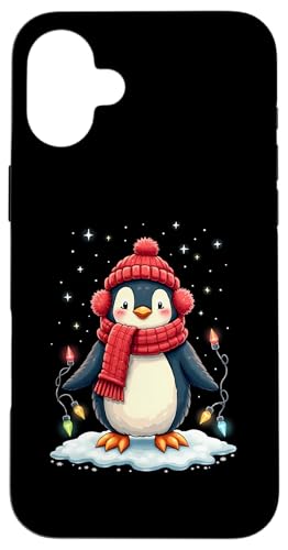 Hülle für iPhone 16 Plus Süßer Pinguin Weihnachtsoutfit Weihnachten Pinguine von Lustige Pinguine Weihnachten Outfit Shop