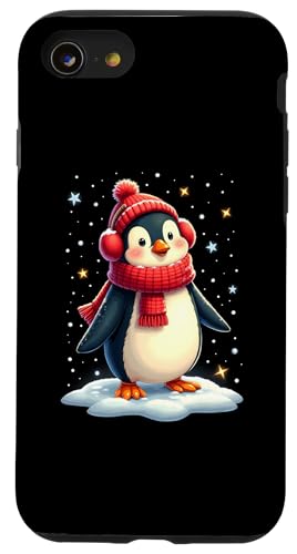 Hülle für iPhone SE (2020) / 7 / 8 Süßer Pinguin Weihnachtsoutfit Weihnachten Pinguine von Lustige Pinguine Weihnachten Outfit Shop