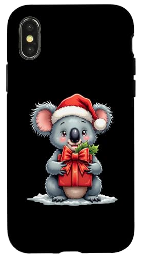 Hülle für iPhone X/XS Süßer Koalabär Xmas Weihnachtsoutfit Weihnachten Koala von Lustige Pinguine Weihnachten Outfit Shop