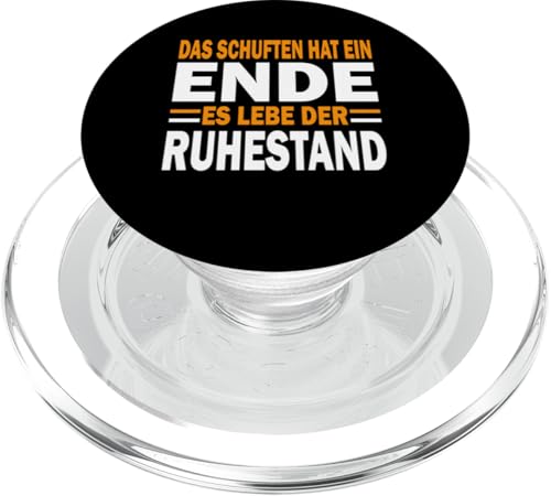 Das schuften hat ein Ende es lebe der Ruhestand Gelb PopSockets PopGrip für MagSafe von Lustige Rente 2024 Sprüche für den Ruhestand