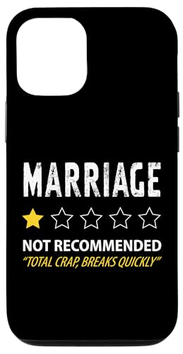 Hülle für iPhone 12/12 Pro Marriage - Not Recommended Lustiges Scheidungs von Lustige Scheidungs Geschenke für Frauen & Männer