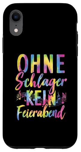 Hülle für iPhone XR Ohne Schlager Kein Feierabend Volksmusik Schlagerparty von Lustige Schlager Sprüche Schlagerparty Geschenk