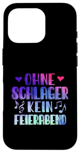 Ohne Schlager Kein Feierabend Volksmusik Schlagerparty Hülle für iPhone 16 Pro von Lustige Schlager Sprüche Schlagerparty Geschenk