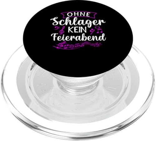 Ohne Schlager Kein Feierabend Volksmusik Schlagerparty PopSockets PopGrip für MagSafe von Lustige Schlager Sprüche Schlagerparty Geschenk