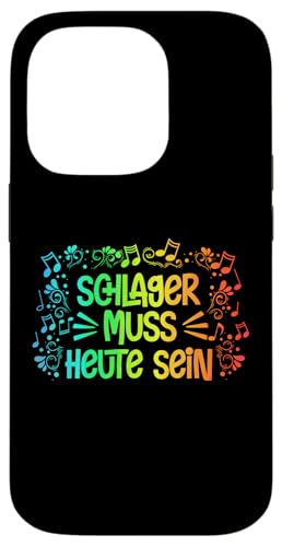 Schlager Muss Heute Sein Gute Laune Musik Schlagerparty Hülle für iPhone 14 Pro von Lustige Schlager Sprüche Schlagerparty Geschenk