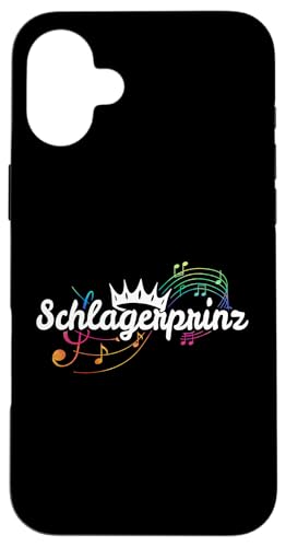 Schlagerprinz Schlageroutfit Partnerlook Schlagermusik Hülle für iPhone 16 Plus von Lustige Schlager Sprüche Schlagerparty Geschenk