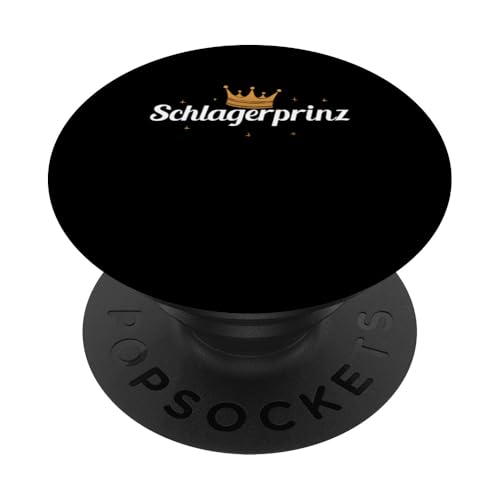 Schlagerprinz Schlageroutfit Partnerlook Schlagermusik PopSockets Klebender PopGrip von Lustige Schlager Sprüche Schlagerparty Geschenk