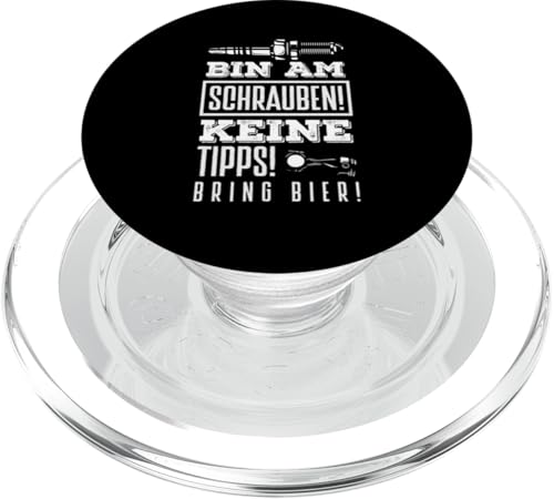 Bin Am Schrauben Keine Tipps Bring Bier Lustiges Schrauber PopSockets PopGrip für MagSafe von Lustige Schrauber- & Automechaniker Garage Designs