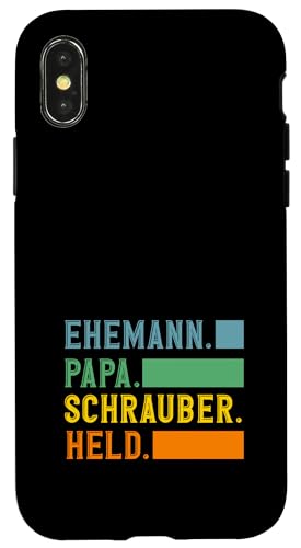 Ehemann Papa Schrauber Held Hülle für iPhone X/XS von Lustige Schrauber- & Automechaniker Garage Designs