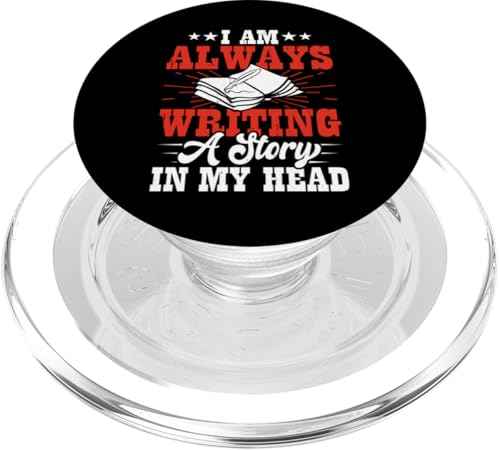 I Am Always Writing A Story In My Head PopSockets PopGrip für MagSafe von Lustige Schriftsteller & Autoren Geschenke