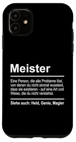 Hülle für iPhone 11 Meister von Lustige Shirts & Geschenke