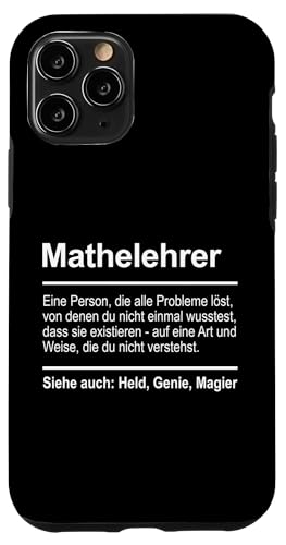 Hülle für iPhone 11 Pro Mathelehrer von Lustige Shirts & Geschenke