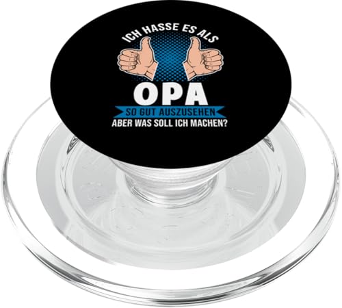 Opa Gut Aussehen Spruch Lustig Großvater Bester Opa PopSockets PopGrip für MagSafe von Lustige Shirts & Geschenke