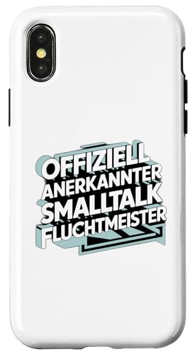 Hülle für iPhone X/XS Lustiger Spruch für Introvertierte – Geschenkidee für Stille von Lustige Sprüche für Introvertierte Menschen