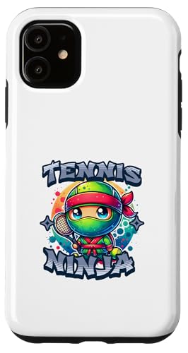 Hülle für iPhone 11 Niedliches Tennis Ninja Court Spiel Squash von Lustige Tennis Ninjas