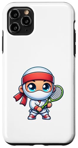 Hülle für iPhone 11 Pro Max Niedliches Tennis Ninja Court Spiel Squash von Lustige Tennis Ninjas