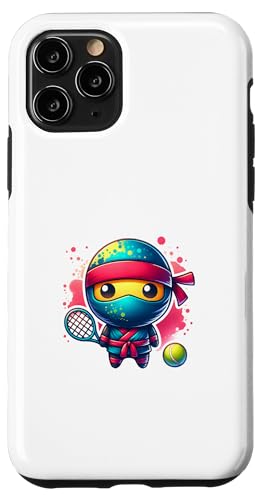 Hülle für iPhone 11 Pro Niedliches Tennis Ninja Court Spiel Squash von Lustige Tennis Ninjas