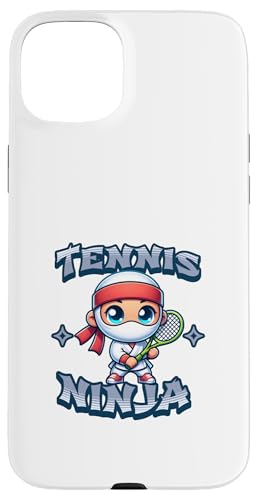 Hülle für iPhone 15 Plus Niedliches Tennis Ninja Court Spiel Squash von Lustige Tennis Ninjas