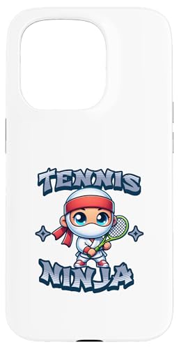 Hülle für iPhone 15 Pro Niedliches Tennis Ninja Court Spiel Squash von Lustige Tennis Ninjas