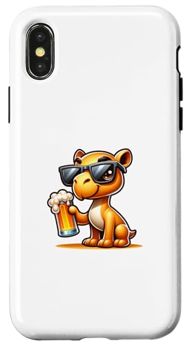 Hülle für iPhone X/XS Lustiges Sonntag Wochenende Bier Pause Durstig Kamel von Lustige Trinker Humor Alkohol Party Witz