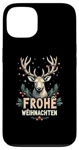 Hülle für iPhone 13 Vintage Hirsch Frohe Weihnachten Xmas Reh Retro von Lustige Weihnachten - Design Shop