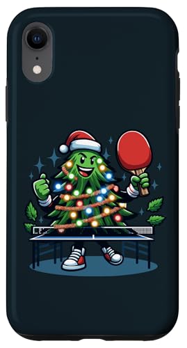 Hülle für iPhone XR Tischtennis Weihnachtsbaum Kostüm Tannenbaum Santa Ping Pong von Lustige Weihnachtsgeschenke Weihnachten Santa