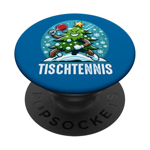 Ping Pong Weihnachtsbaum Kostüm Tannenbaum Santa Tischtennis PopSockets Klebender PopGrip von Lustige Weihnachtsgeschenke Weihnachten Santa