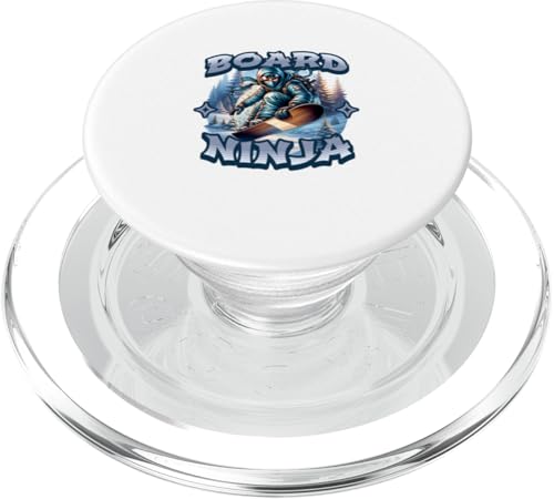 Board Ninja Snowboard Ninja Snow Rider Snowboarden PopSockets PopGrip für MagSafe von Lustige Wintersport Ninjas