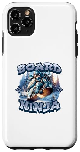 Hülle für iPhone 11 Pro Max Board Ninja Snowboard Ninja Snow Rider Snowboarden von Lustige Wintersport Ninjas