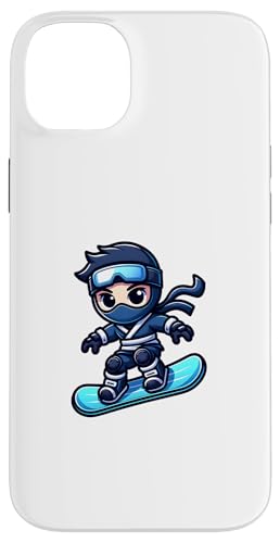 Hülle für iPhone 14 Plus Board Ninja Snowboard Ninja Snow Rider Snowboarden von Lustige Wintersport Ninjas