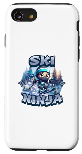 Hülle für iPhone SE (2020) / 7 / 8 Ski Ninja Snowboard Ninja Ski Fahren Schnee Skiing von Lustige Wintersport Ninjas