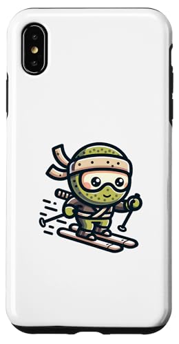 Hülle für iPhone XS Max Ski Ninja Snowboard Ninja Ski Fahren Schnee Skiing von Lustige Wintersport Ninjas