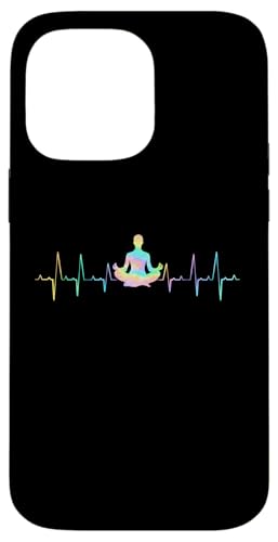 Yoga EKG Herzschlag Pilates Gymnastik Yogatraining Hülle für iPhone 14 Pro Max von Lustige Yoga Designs Pilates Geschenkidee