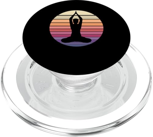 Yoga Sunset Pilates Gymnastik Yoga Training PopSockets PopGrip für MagSafe von Lustige Yoga Designs Pilates Geschenkidee