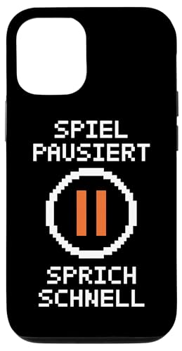 Hülle für iPhone 15 Pro Spiel Pausiert Rede Schnell Lustiges Gamer Gaming Zocker von Lustige Zocker Designs für Gamer die Zocken