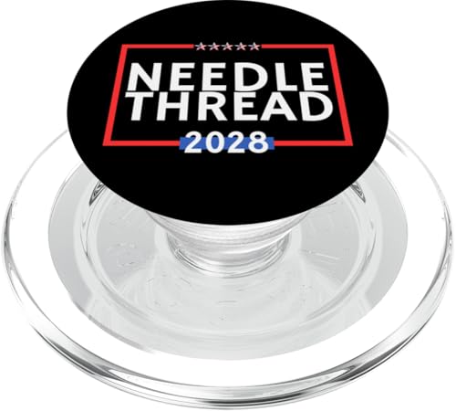 Nadelfaden 2028 ist Häkelliebhaber ist politisch PopSockets PopGrip für MagSafe von Lustige politische Hemden