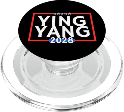 Ying Yang 2028 ist chinesischer Liebhaber ist politisch PopSockets PopGrip für MagSafe von Lustige politische Hemden