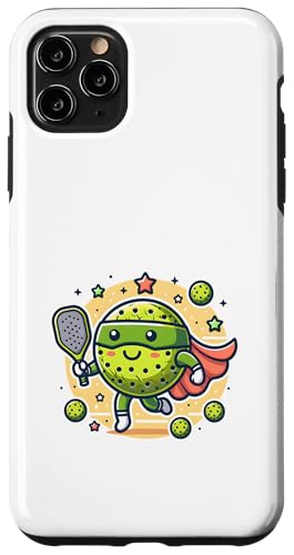 Süßer Pickleball -Superheld -Spieler Superhelden Hülle für iPhone 11 Pro Max von Lustiger Held Pickle Ball Super Pickleball Hero