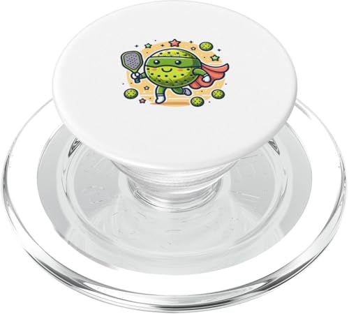 Süßer Pickleball -Superheld -Spieler Superhelden PopSockets PopGrip für MagSafe von Lustiger Held Pickle Ball Super Pickleball Hero