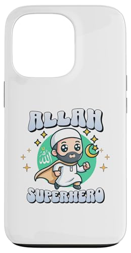 Hülle für iPhone 13 Pro Niedlicher Allah Held Islam Imam Superheld von Lustiger Muslim Moslem Helden Humor