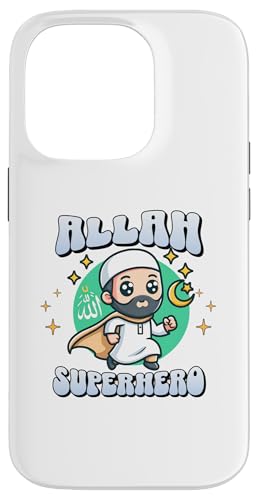 Hülle für iPhone 14 Pro Niedlicher Allah Held Islam Imam Superheld von Lustiger Muslim Moslem Helden Humor