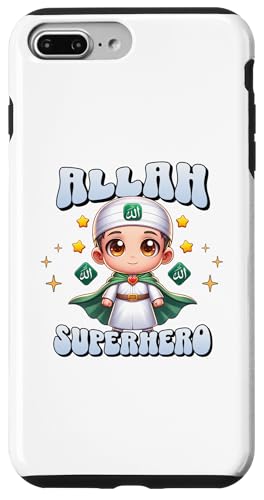 Hülle für iPhone 7 Plus/8 Plus Niedlicher Allah Held Islam Imam Superheld von Lustiger Muslim Moslem Helden Humor