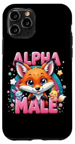 Hülle für iPhone 11 Pro Lustiges Fuchs Alpha Funny Fox Meme Male Männer Frauen von Lustiges Alpha Meme Male Tier mit Regenbogen