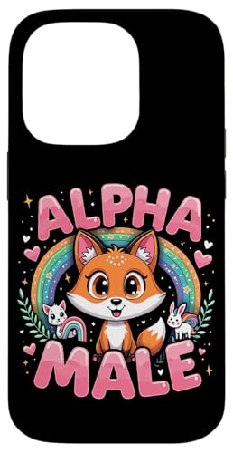 Hülle für iPhone 14 Pro Lustiges Fuchs Alpha Funny Fox Meme Male Männer Frauen von Lustiges Alpha Meme Male Tier mit Regenbogen