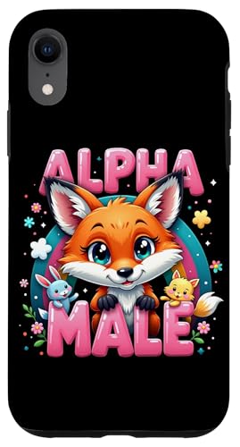 Hülle für iPhone XR Lustiges Fuchs Alpha Funny Fox Meme Male Männer Frauen von Lustiges Alpha Meme Male Tier mit Regenbogen