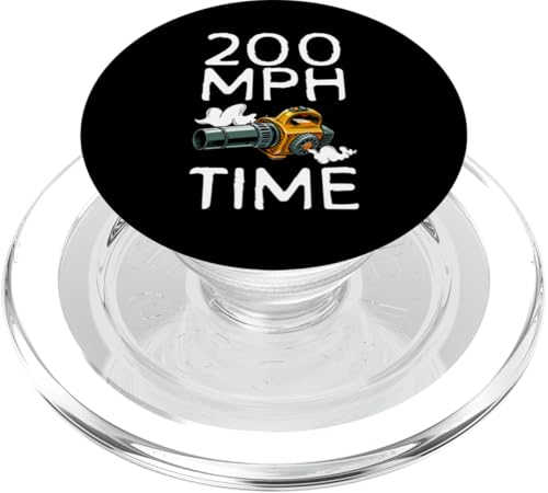 200 MPH Time Laubbläser Herbst PopSockets PopGrip für MagSafe von Lustiges Designs Ideen Laubbläser Herbst